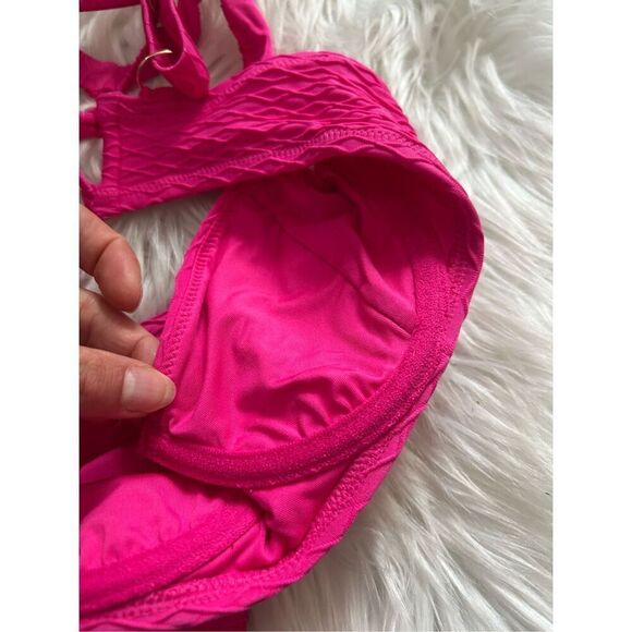 Victoria secret pink bikini 34B top medium bottom no padding on the bra nwt - Picture 6 of 6